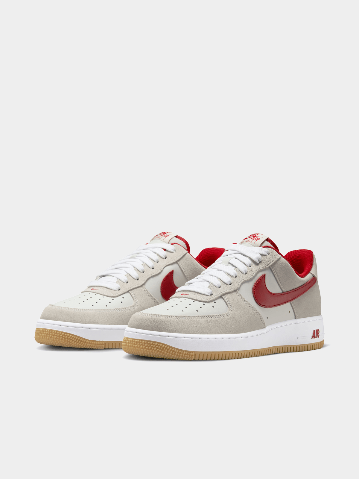 Nike Men's Air Force 1 '07 LV8 White/Red Sneaker