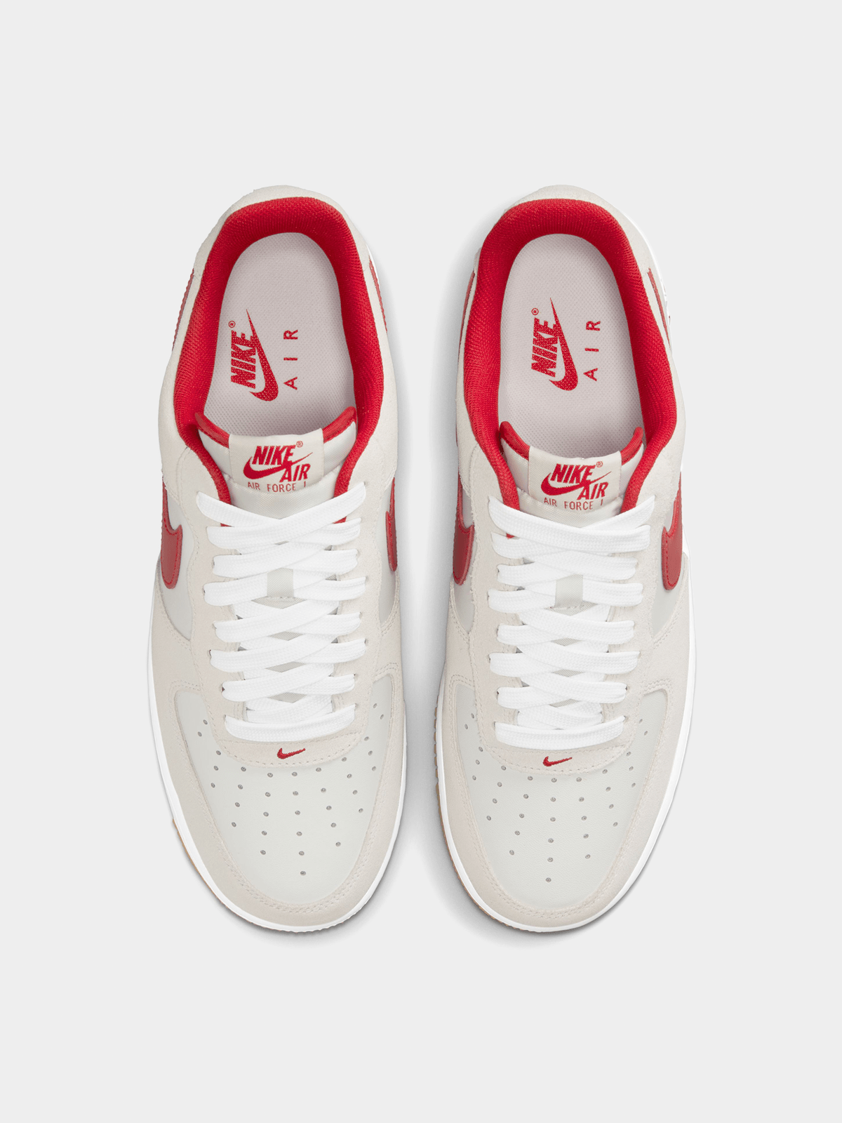 Nike Men's Air Force 1 '07 LV8 White/Red Sneaker