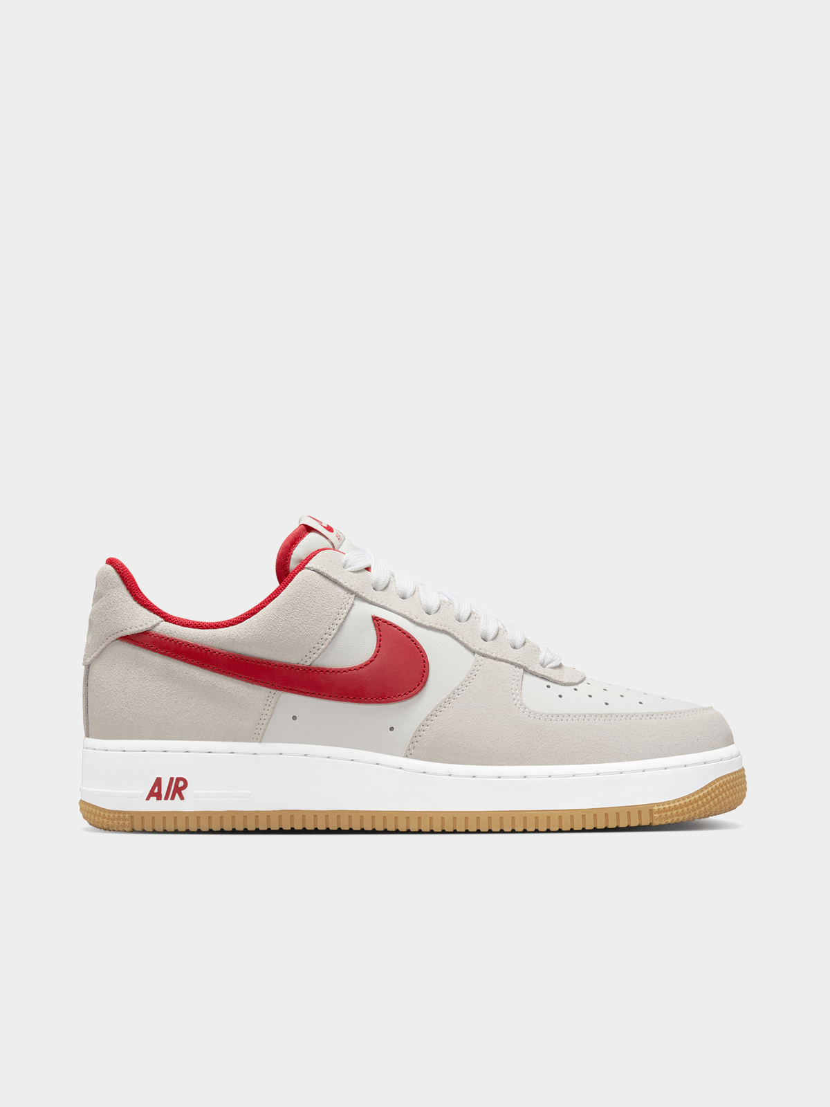 Nike Men's Air Force 1 '07 LV8 White/Red Sneaker